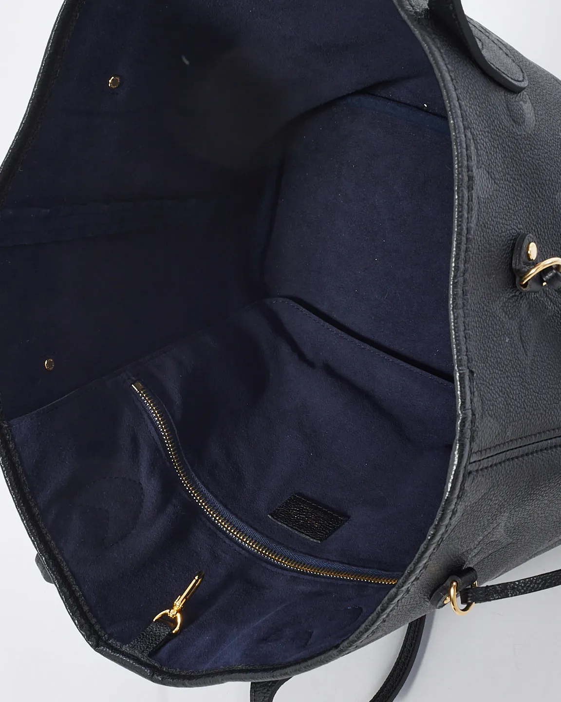 Louis Vuitton Black Monogram Empreinte Leather Giant Neverfull MM