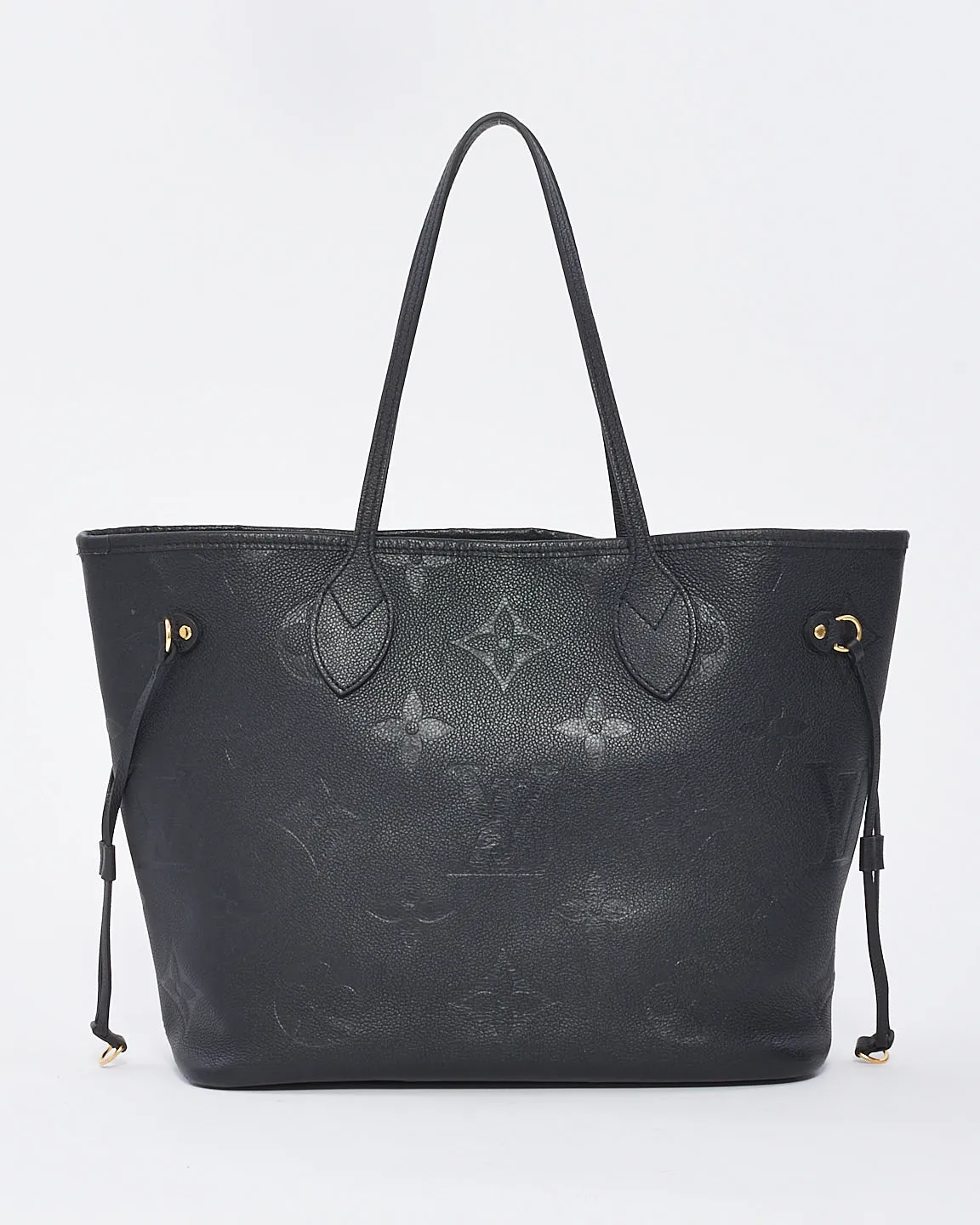 Louis Vuitton Black Monogram Empreinte Leather Giant Neverfull MM