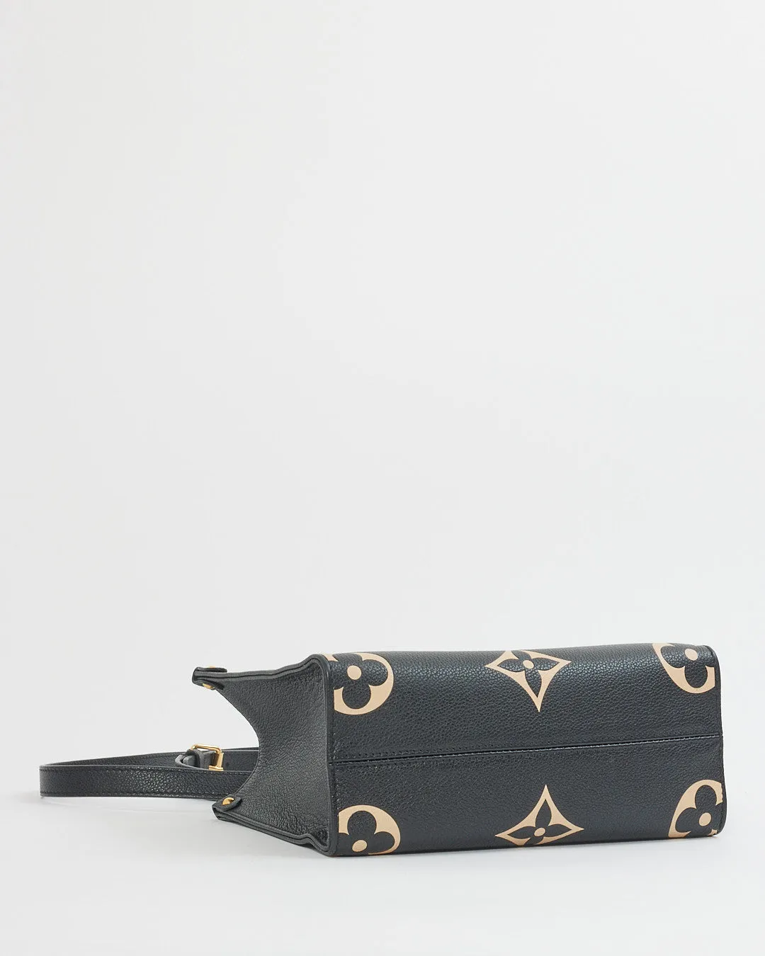 Louis Vuitton Black/White Empreinte Leather On The Go PM Tote Bag