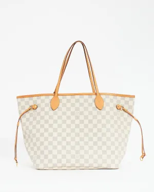 Louis Vuitton Damier Azur Neverfull MM with Pouch