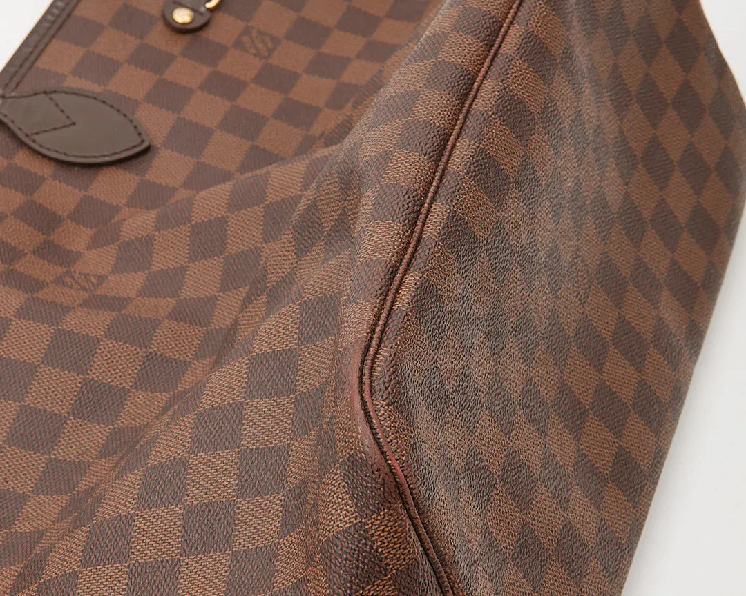 Louis Vuitton Damier Ebene Canvas Neverfull MM Tote Bag
