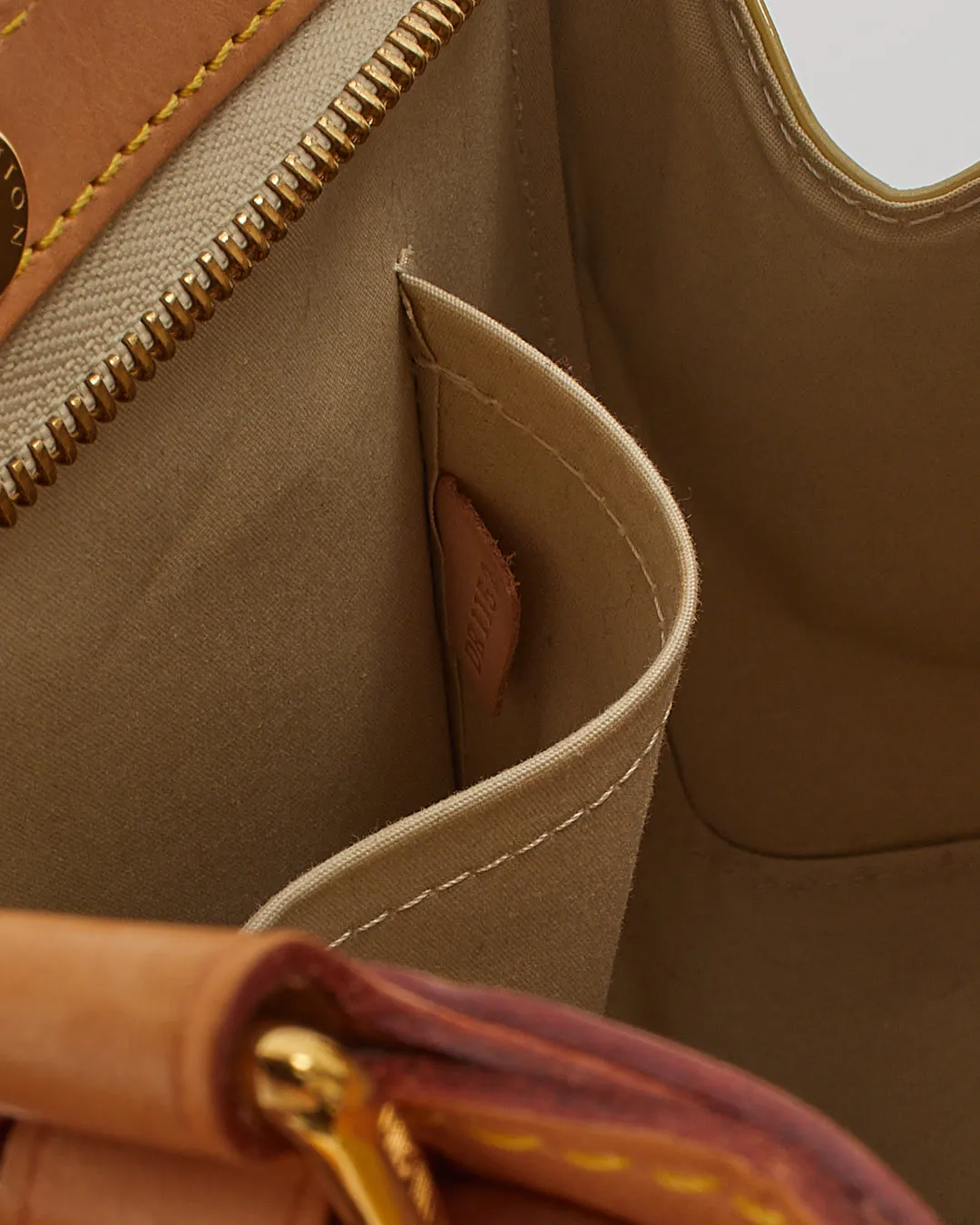 Louis Vuitton Light Yellow Patent Leather Brea GM Bag