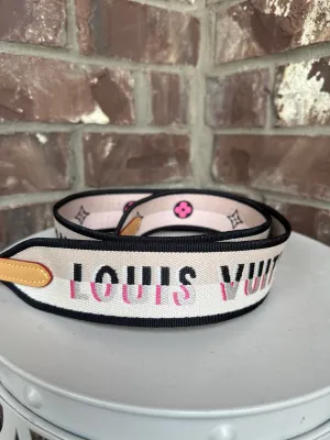 Louis Vuitton Logo Shoulder Strap Jacquard Wide