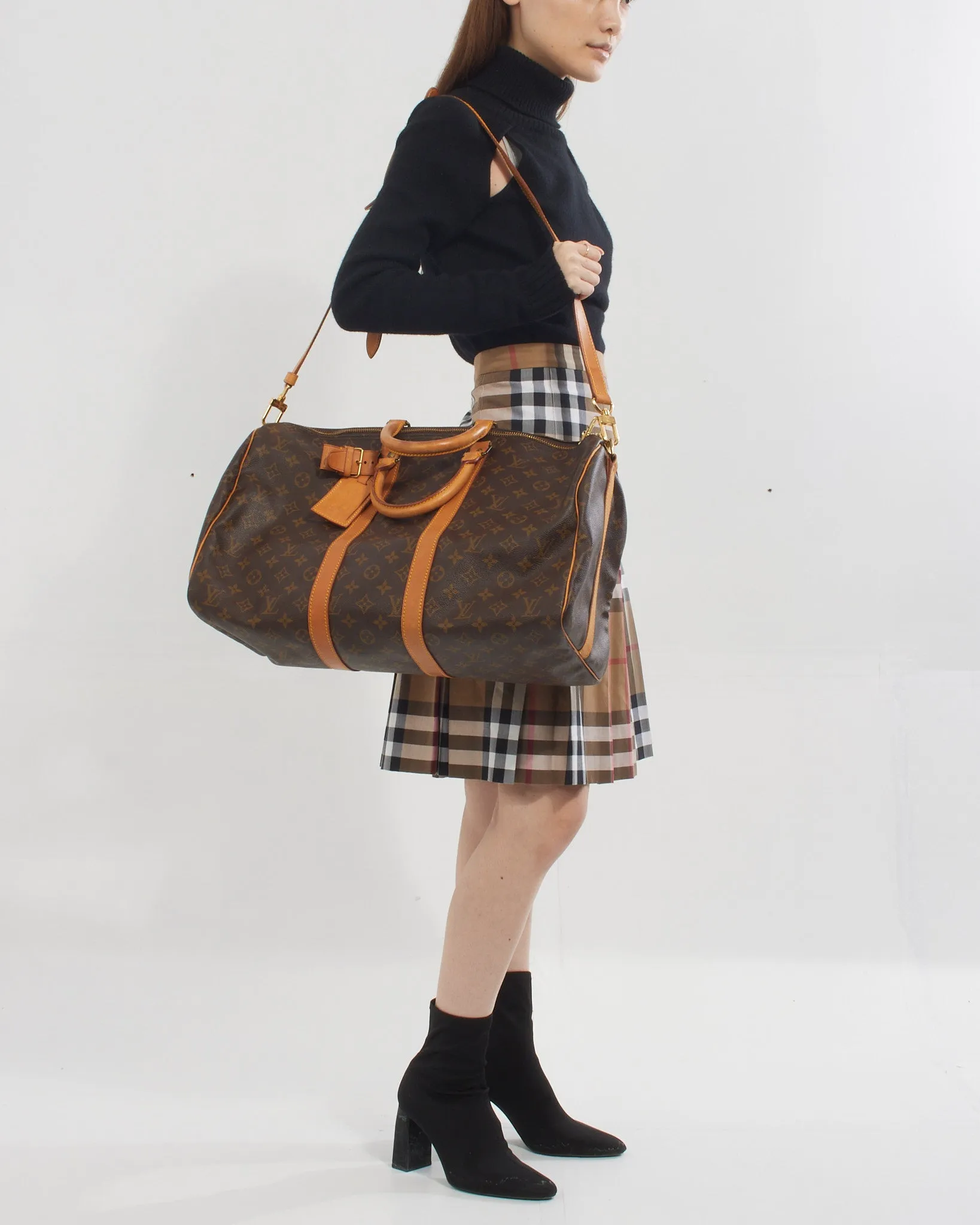 Louis Vuitton Monogram Canvas Keepall 45 Bandoulière Bag