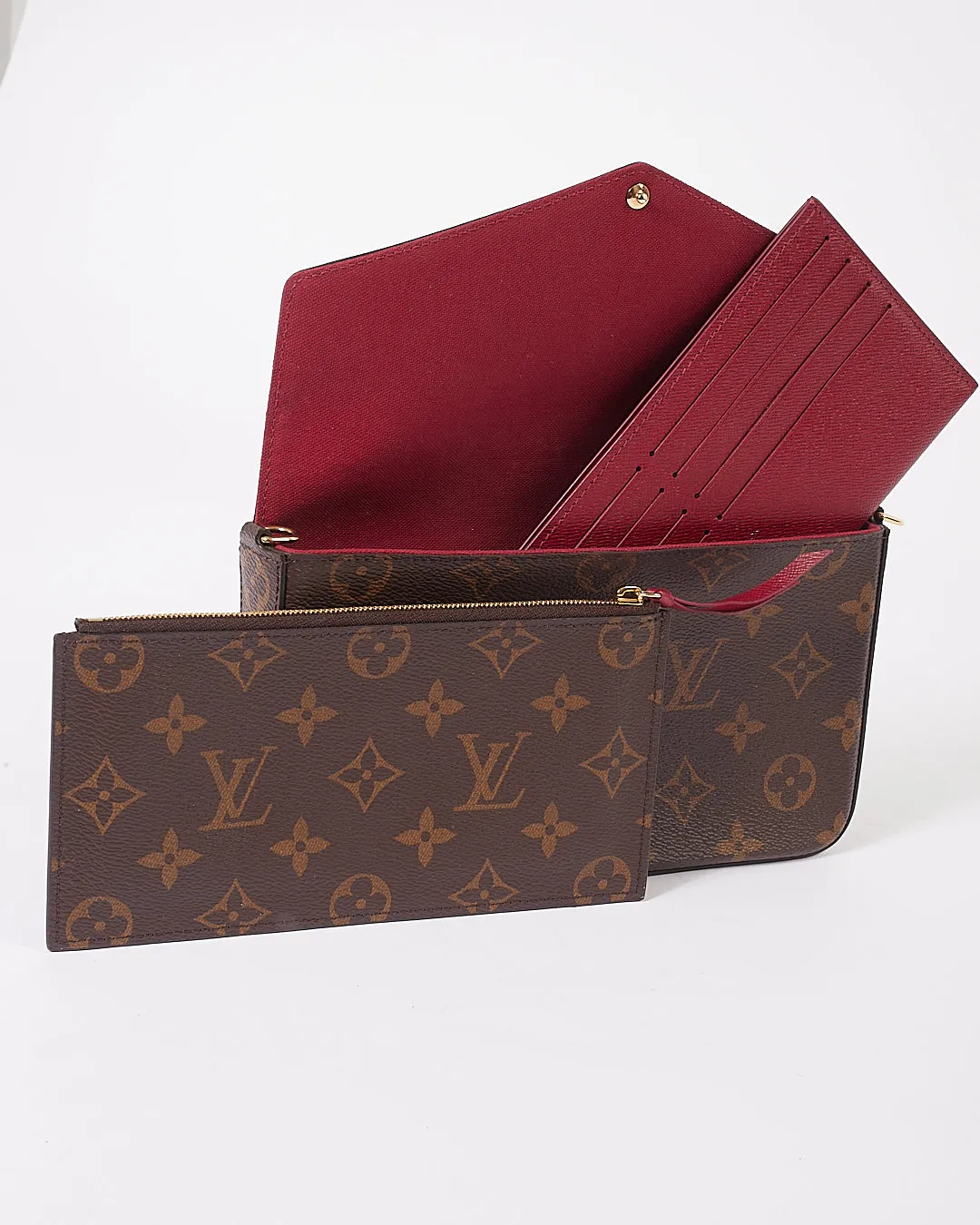 Louis Vuitton Monogram Canvas Pochette Felicie Wallet NO CHAIN