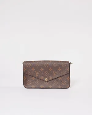 Louis Vuitton Monogram Canvas Pochette Felicie Wallet NO CHAIN