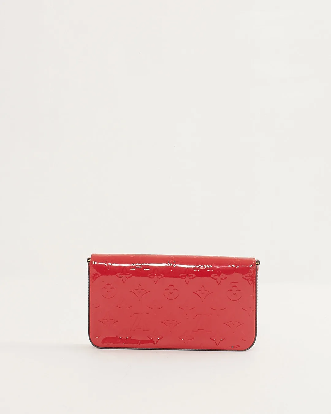 Louis Vuitton Red/Pink (Framboise) Monogram Vernis Felicie Pochette Bag