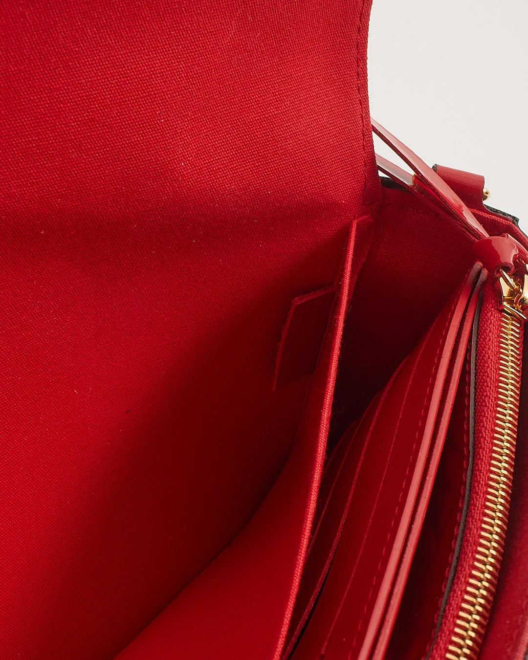 Louis Vuitton Red/Pink (Framboise) Monogram Vernis Felicie Pochette Bag