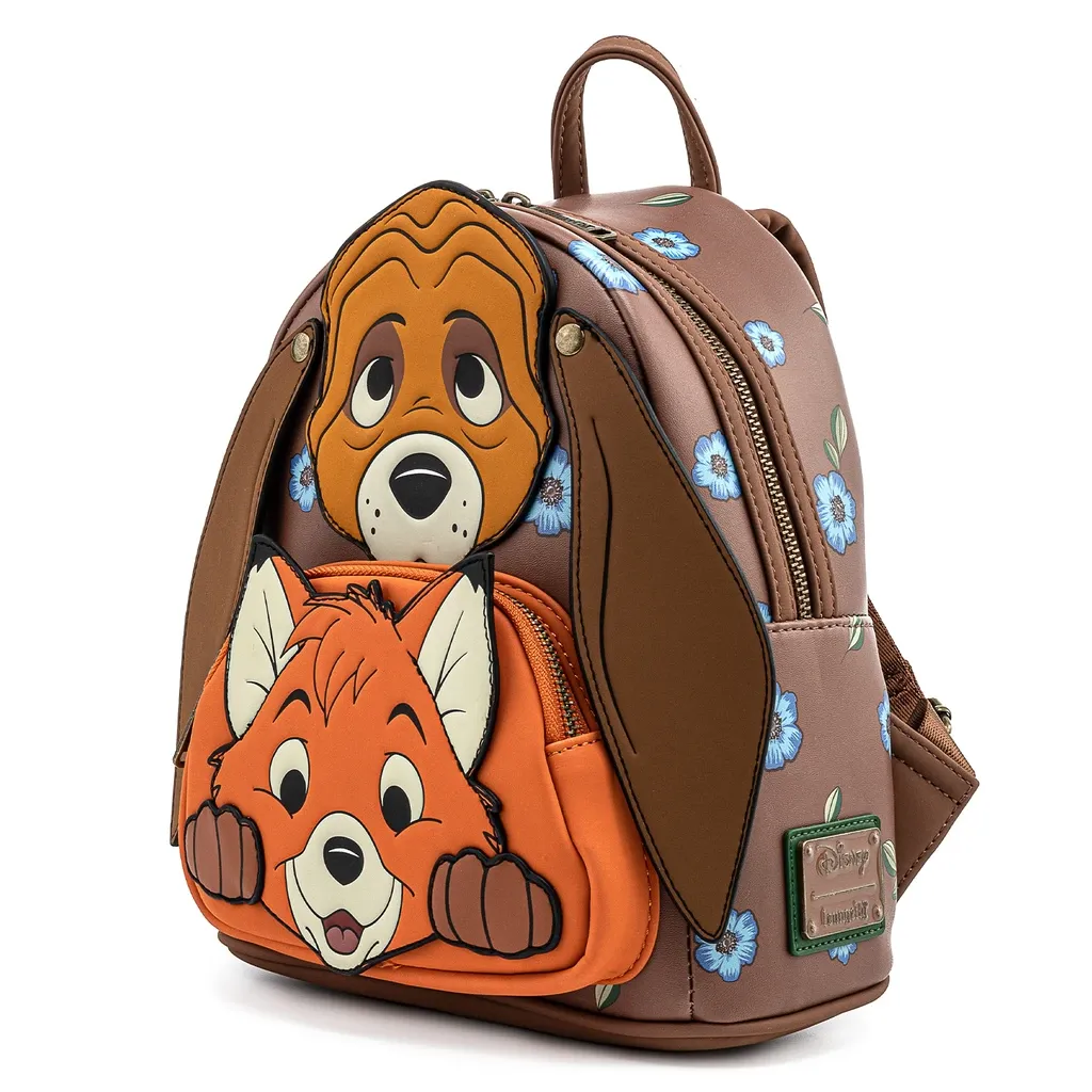 Loungefly Disney Fox and the Hound Tod and Copper Mini Backpack DEFECTIVES