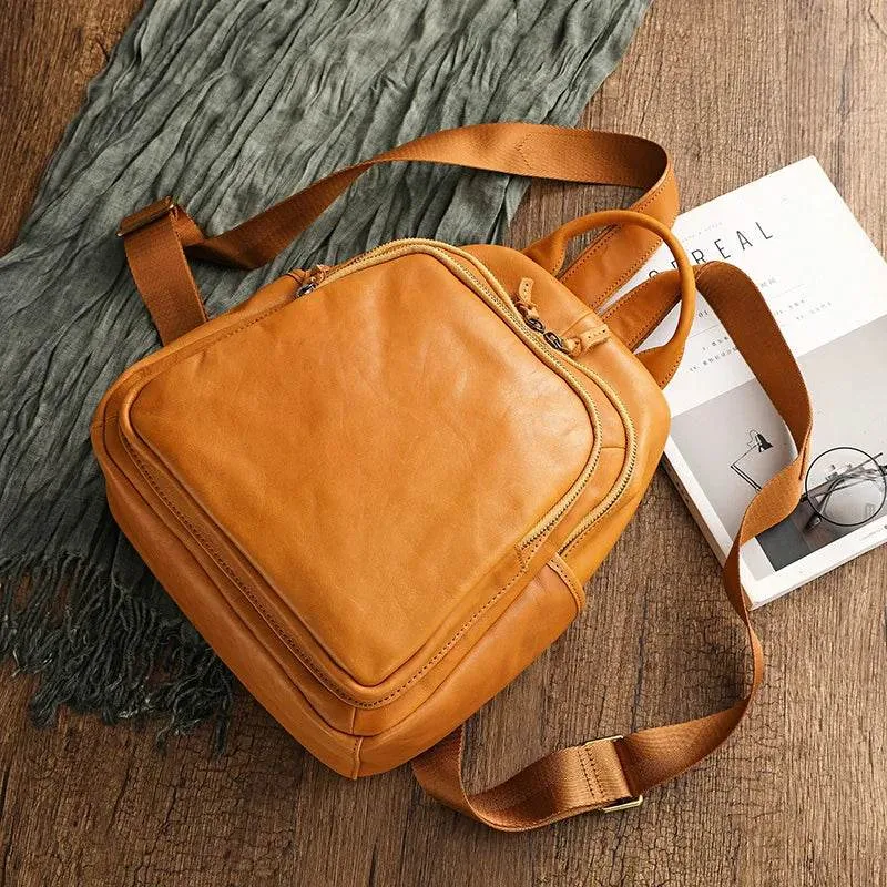 Luxury Designer Leather Backpack for Women Travel School Bag