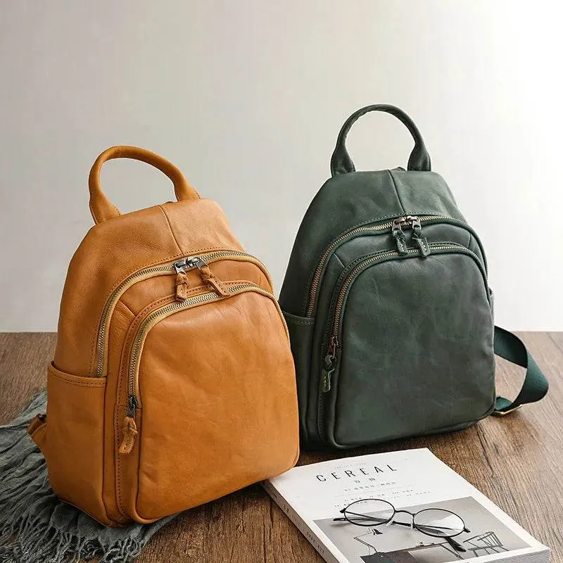 Luxury Designer Leather Backpack for Women Travel School Bag