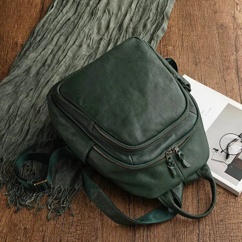Luxury Designer Leather Backpack for Women Travel School Bag