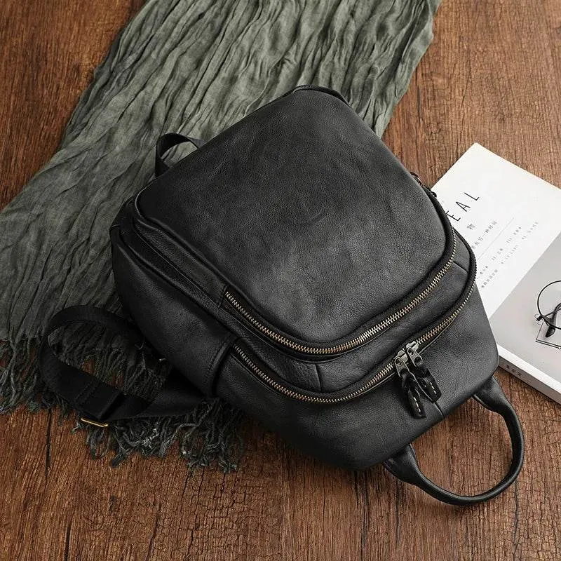 Luxury Designer Leather Backpack for Women Travel School Bag