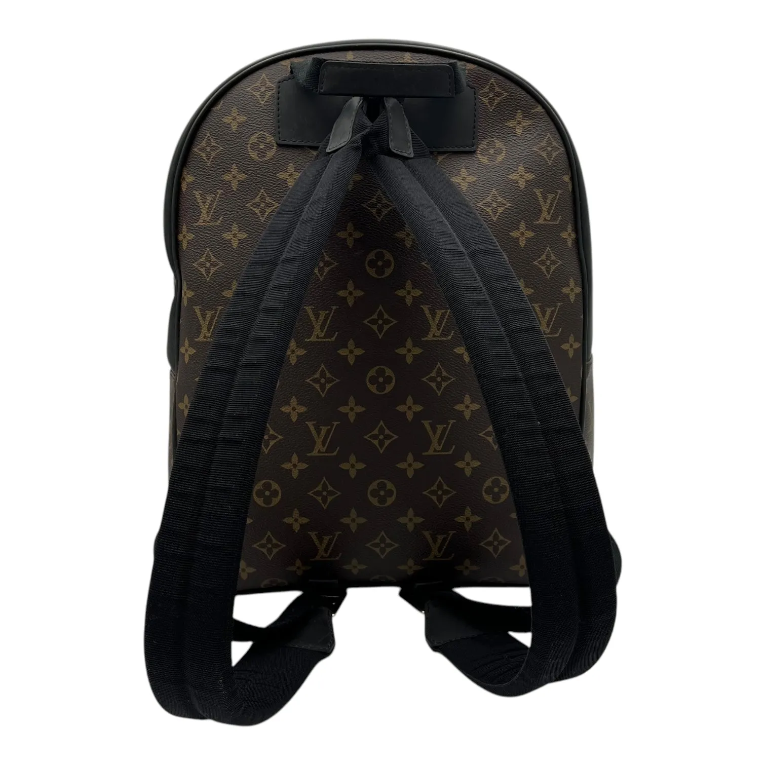 Macassar Backpack Brown in Monogram Coated Canvas, Silver hardware