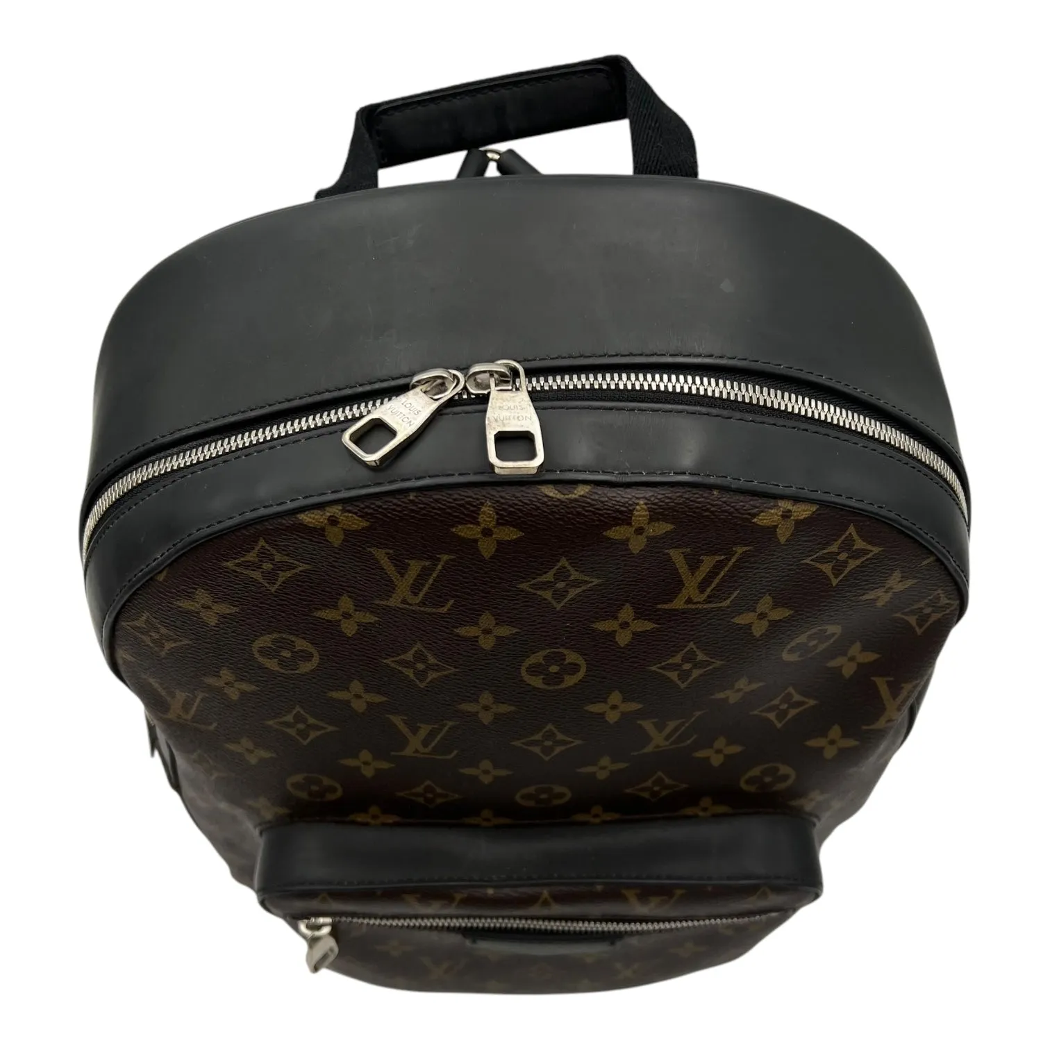 Macassar Backpack Brown in Monogram Coated Canvas, Silver hardware