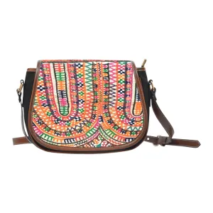 Makeba  African Print Saddle Bag