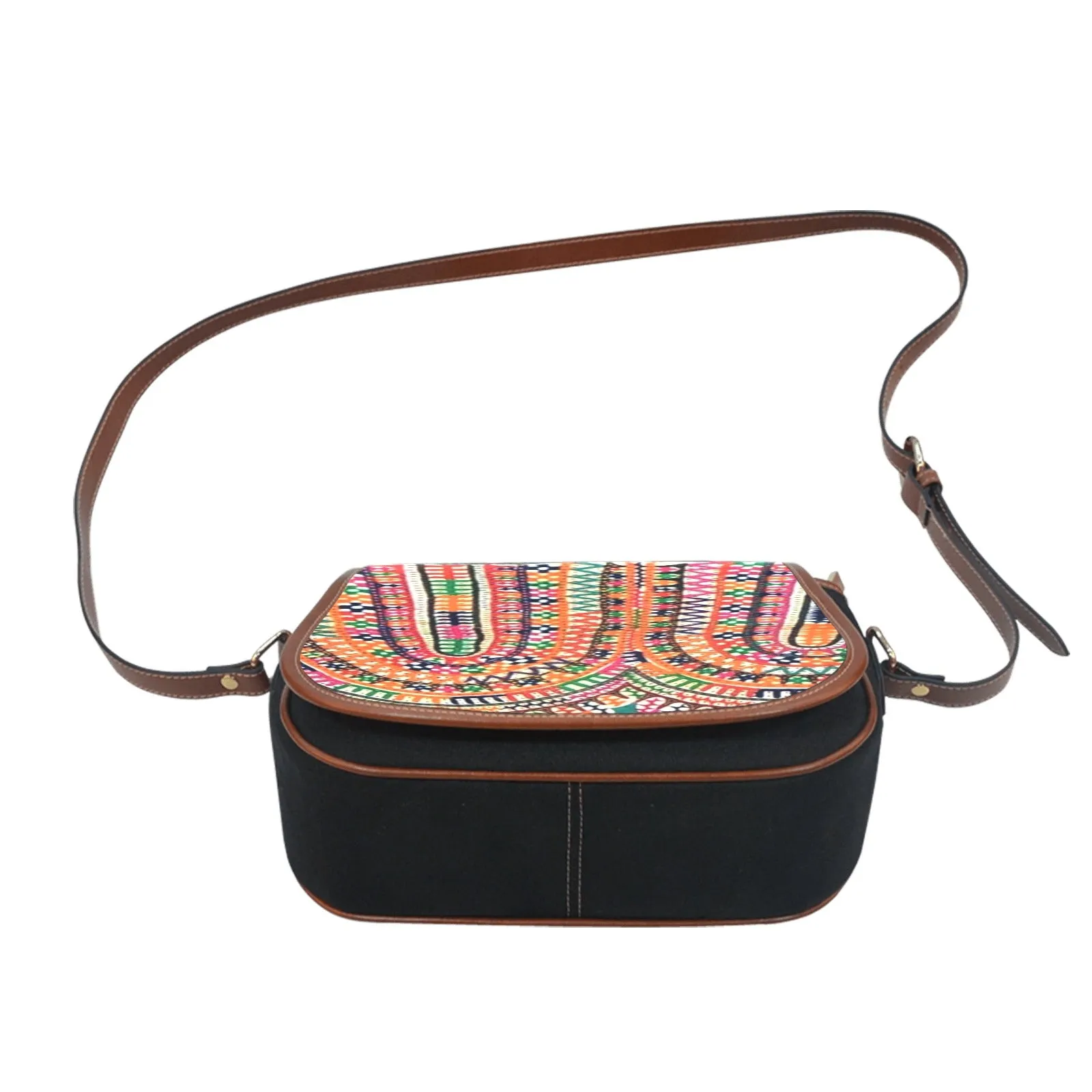 Makeba  African Print Saddle Bag