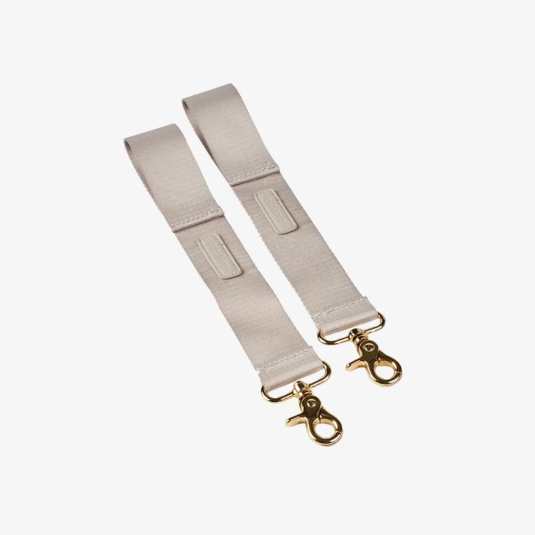Mani pushchair clips - Blush Grey