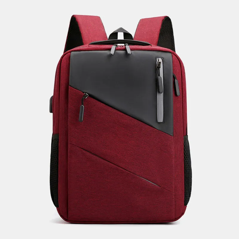Men Large Capacity With USB Charging Business Travel Outdoor School Bag 14 Inch Laptop Bag Backpack