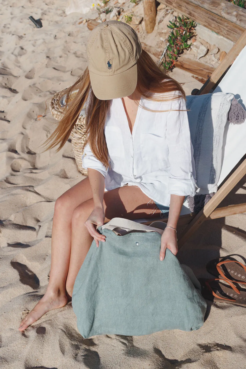 MIDI beach bag: green