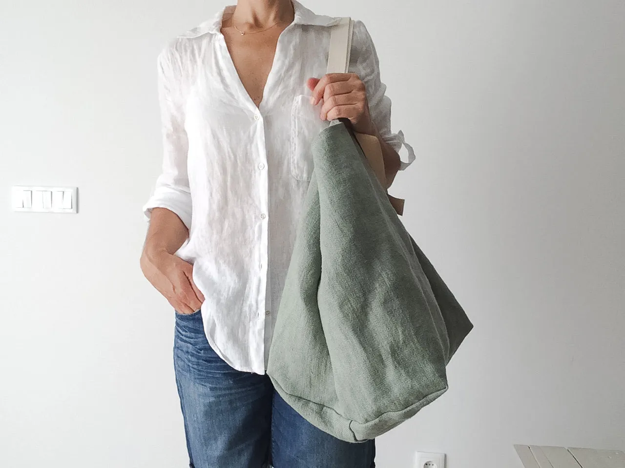 MIDI beach bag: green