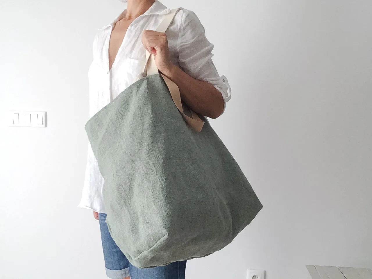 MIDI beach bag: green