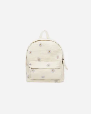 Mini Backpack || Blue Daisies