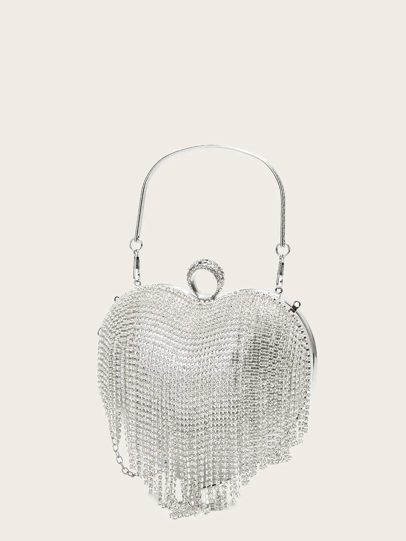Mini Rhinestone Decor Chain Evening Bag
