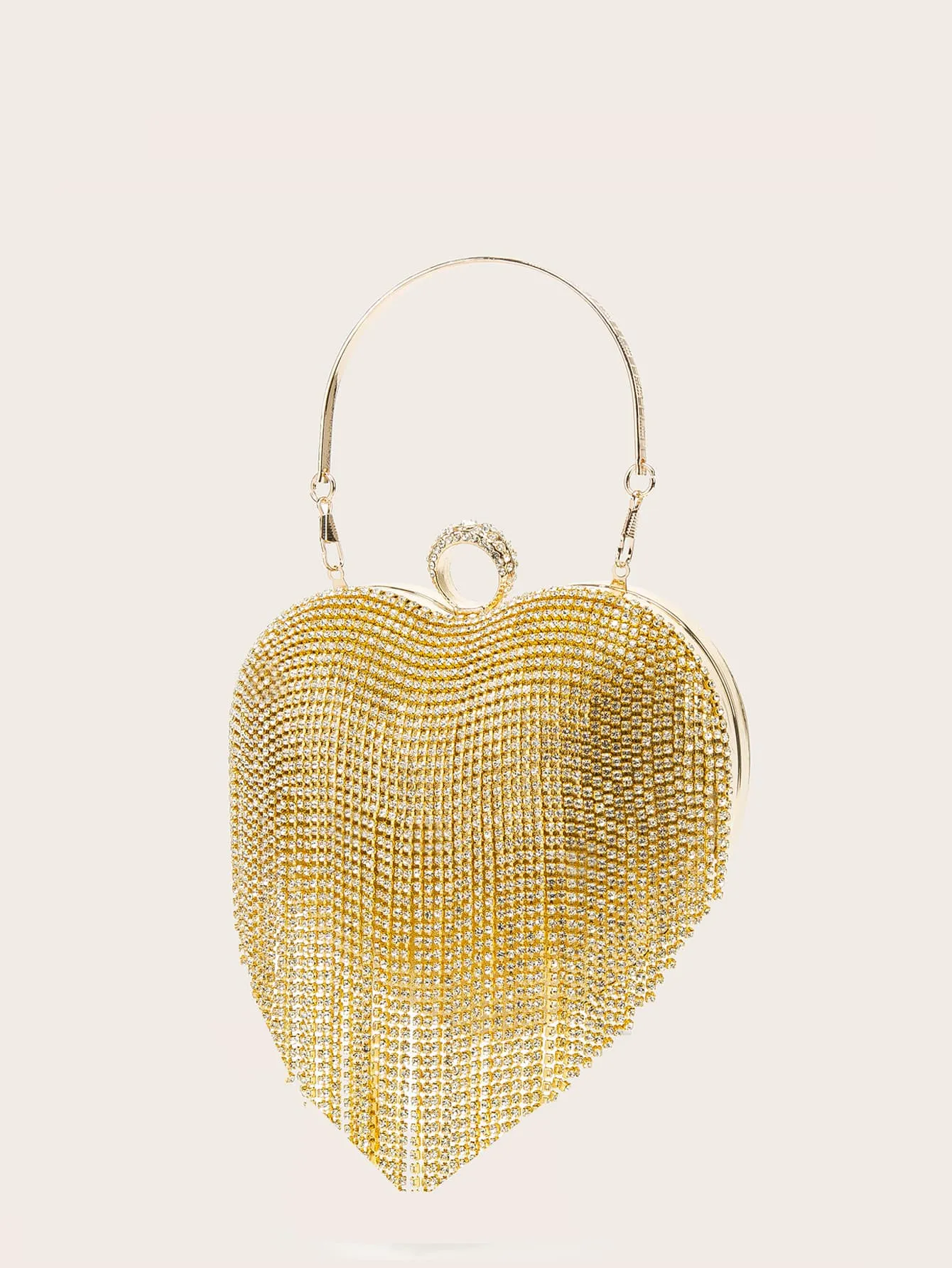 Mini Rhinestone Decor Chain Evening Bag