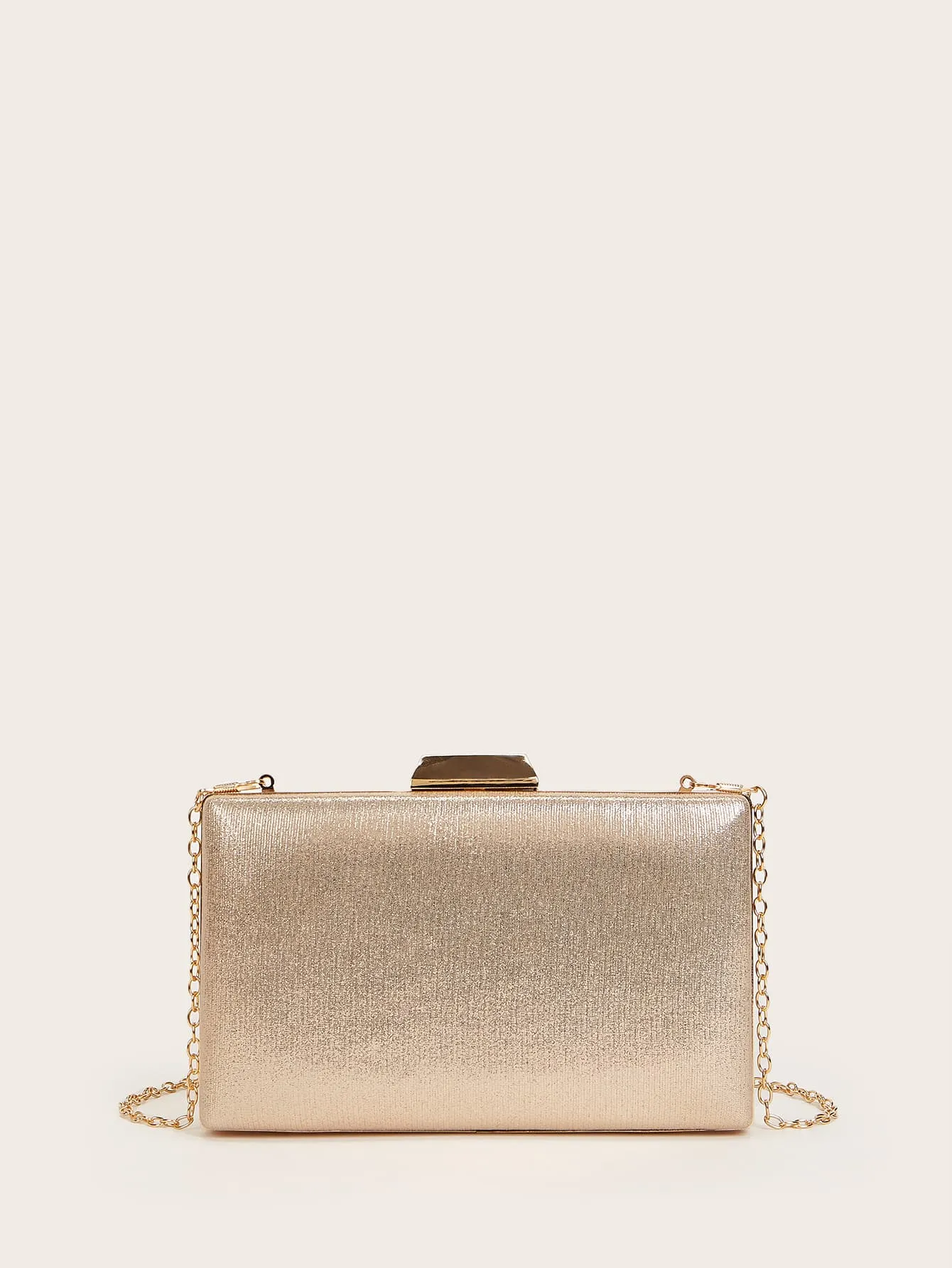 Mini Rhinestone Square Bag - Gold