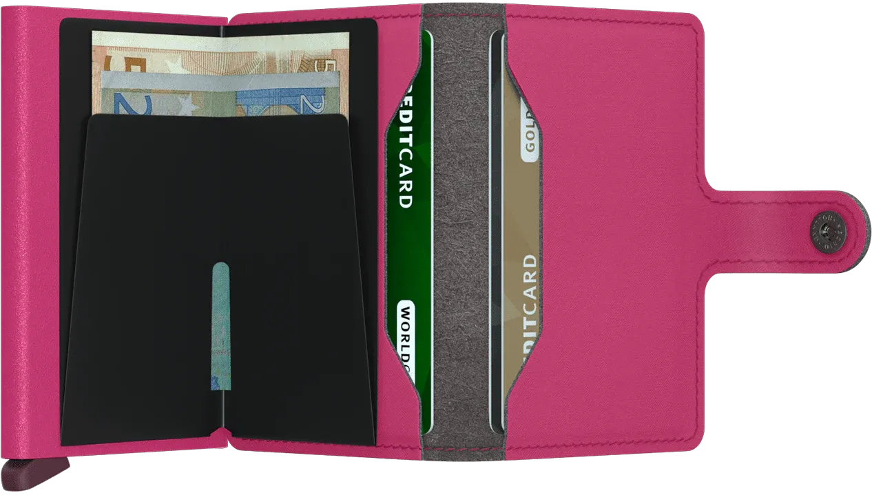 Miniwallet in Yard Powder Fuchsia