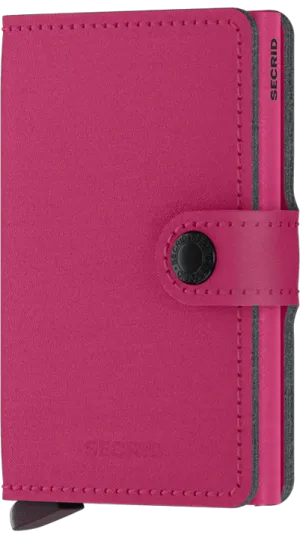 Miniwallet in Yard Powder Fuchsia