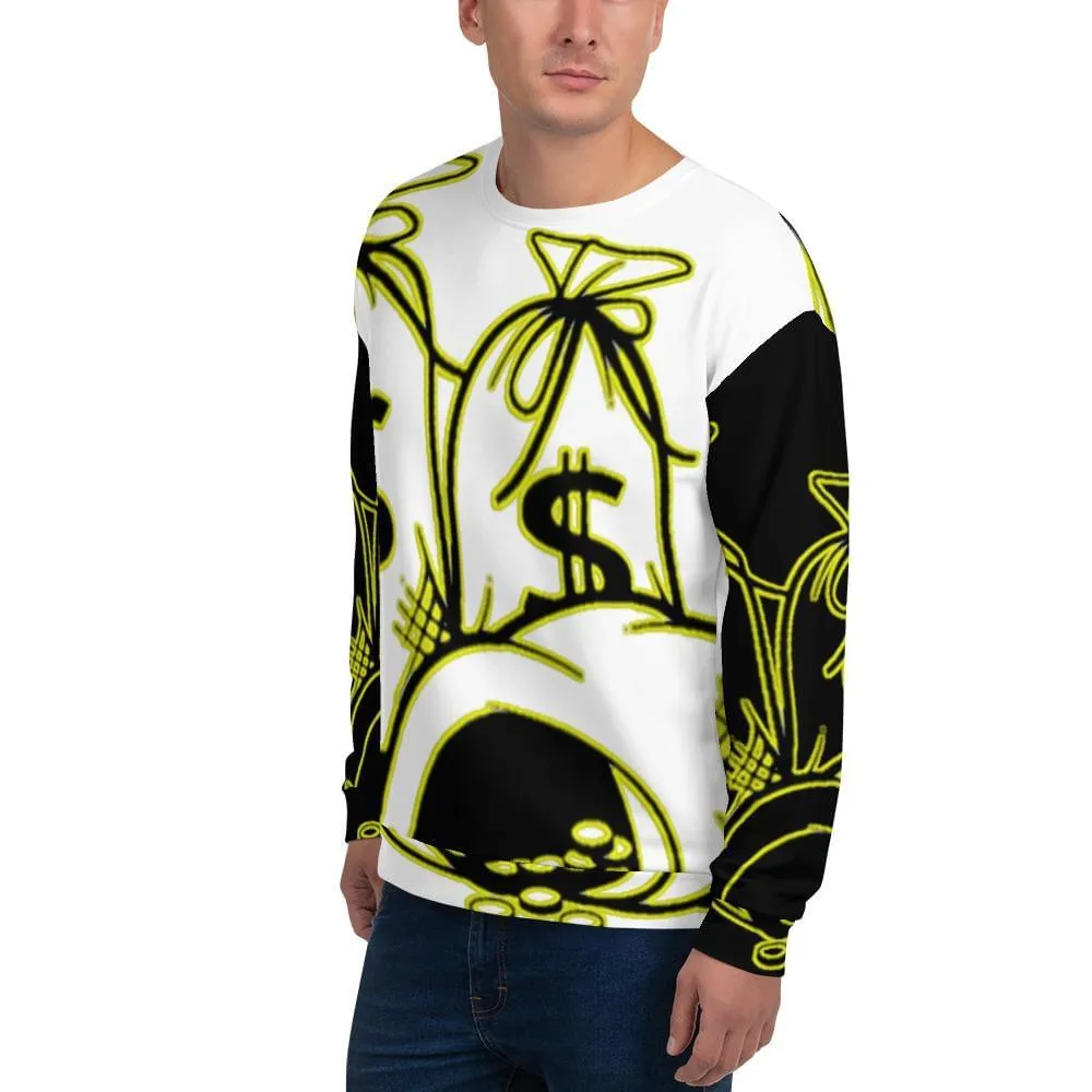 Money Bags Sweatshirt - White & Black