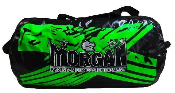 MORGAN BANGKOK READY 2.5FT  VINYL GEAR BAG FITNESS CARRYING GYM BAG - GREEN COLOR