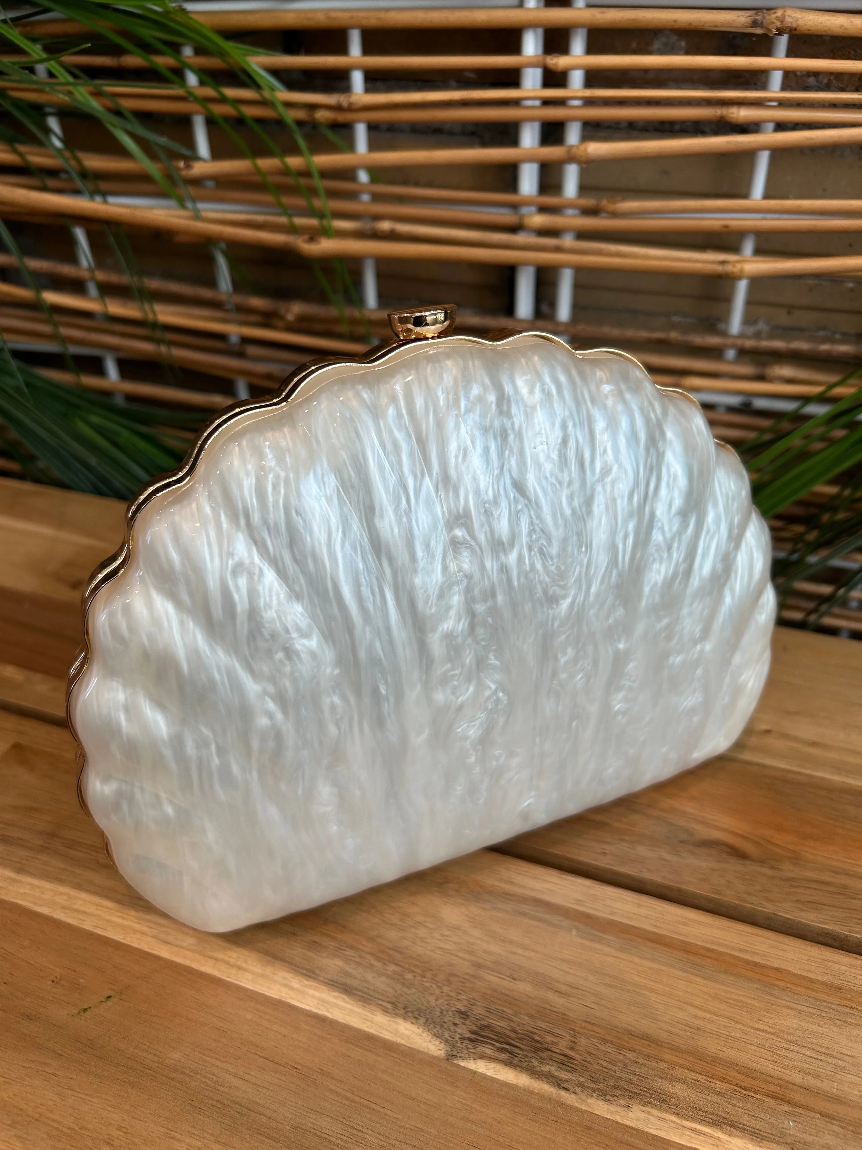 Mozambique Pearl Clutch Bag