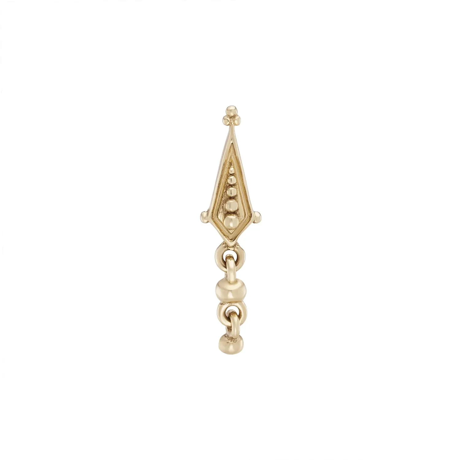 métier / dala droplet beaded stud earring - single