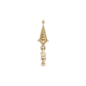 métier / dala droplet beaded stud earring - single