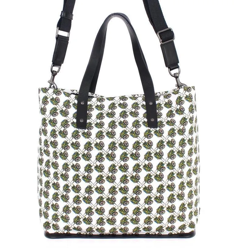 Multicolor denim tote bag