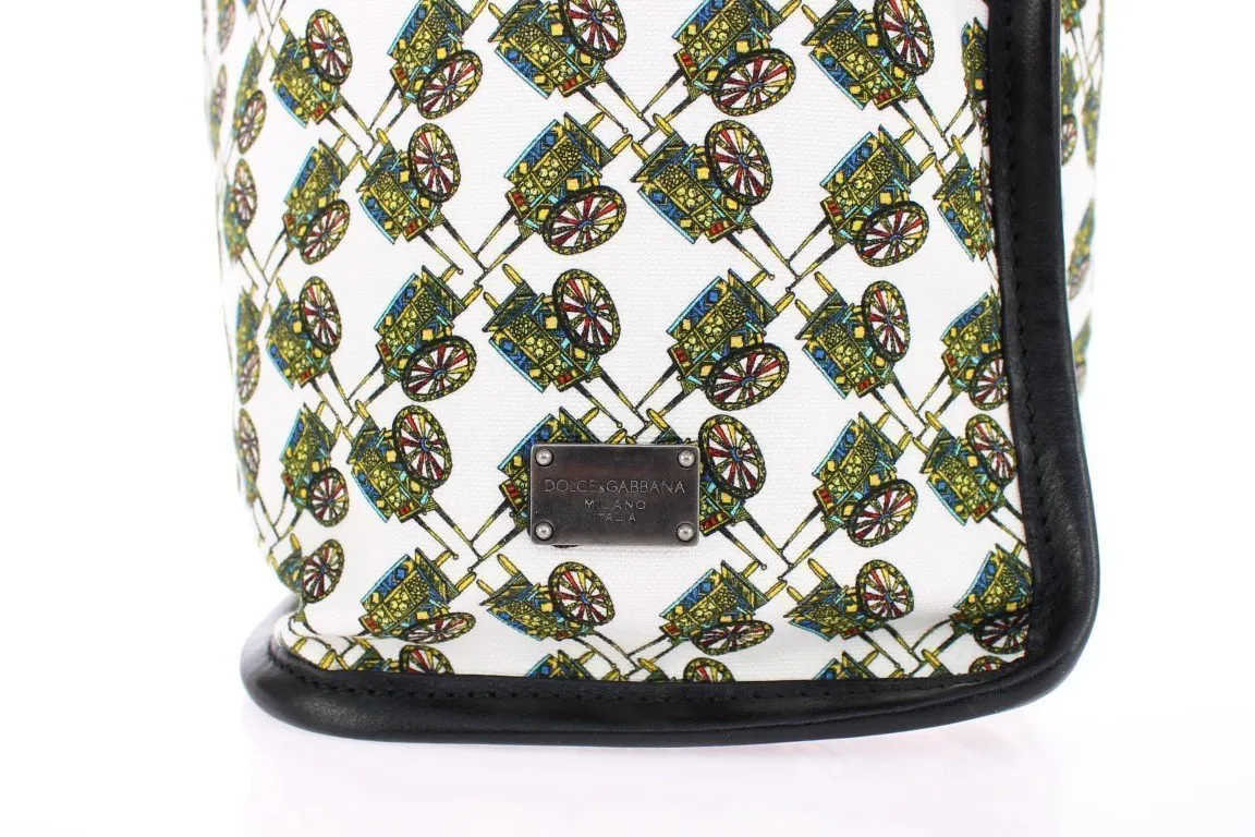 Multicolor denim tote bag