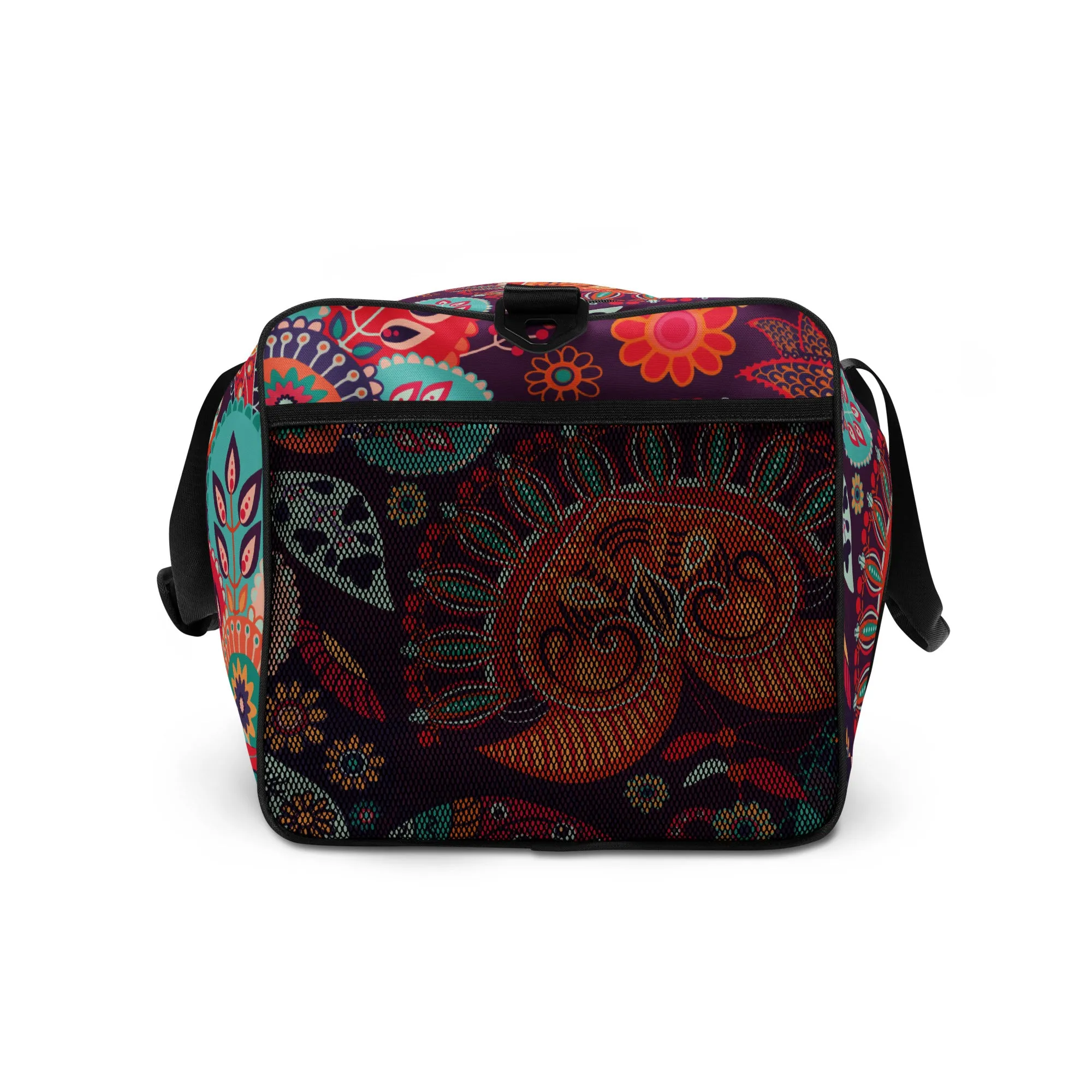 Multicolor Floral Tribe - Sustainably Made Duffle Bag