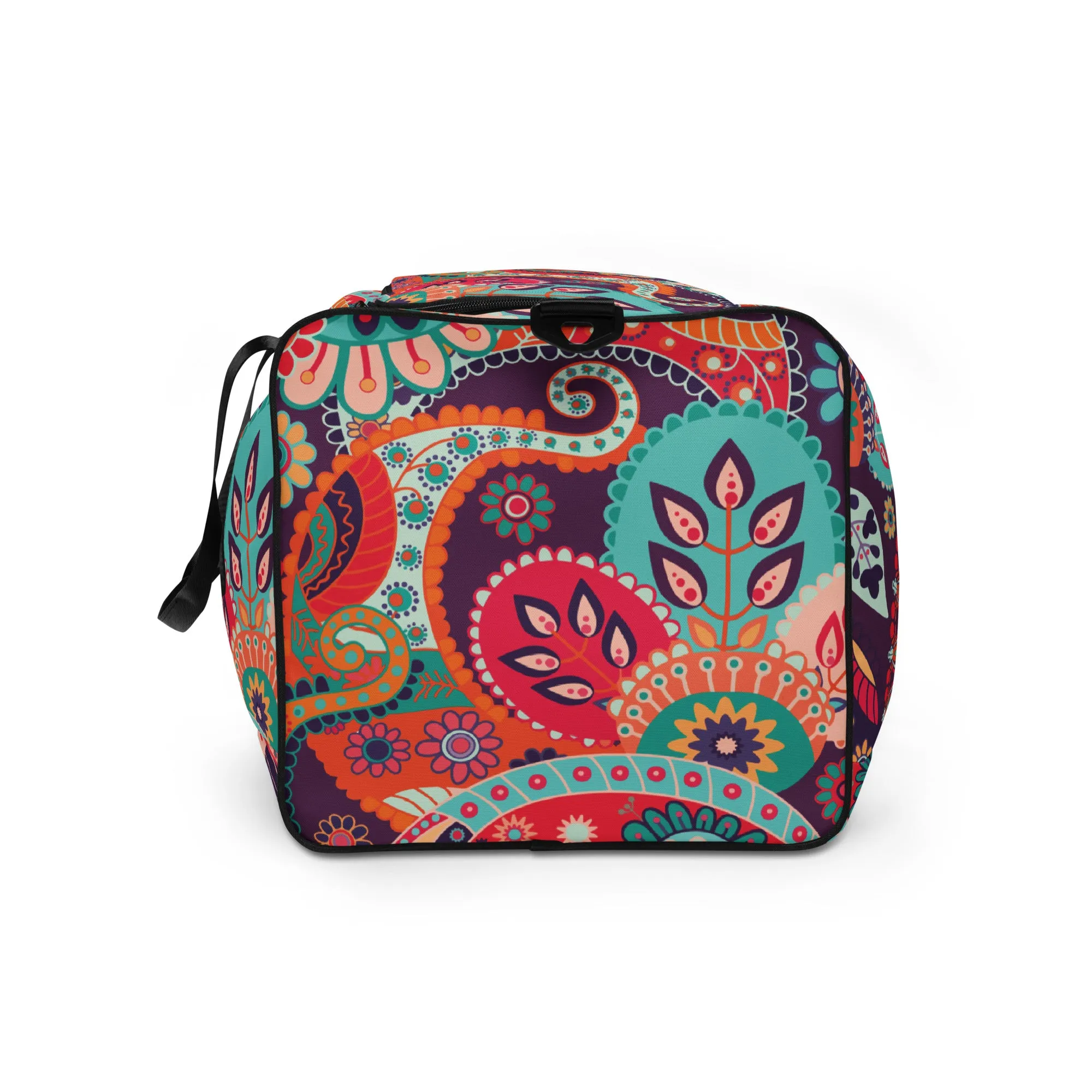 Multicolor Floral Tribe - Sustainably Made Duffle Bag