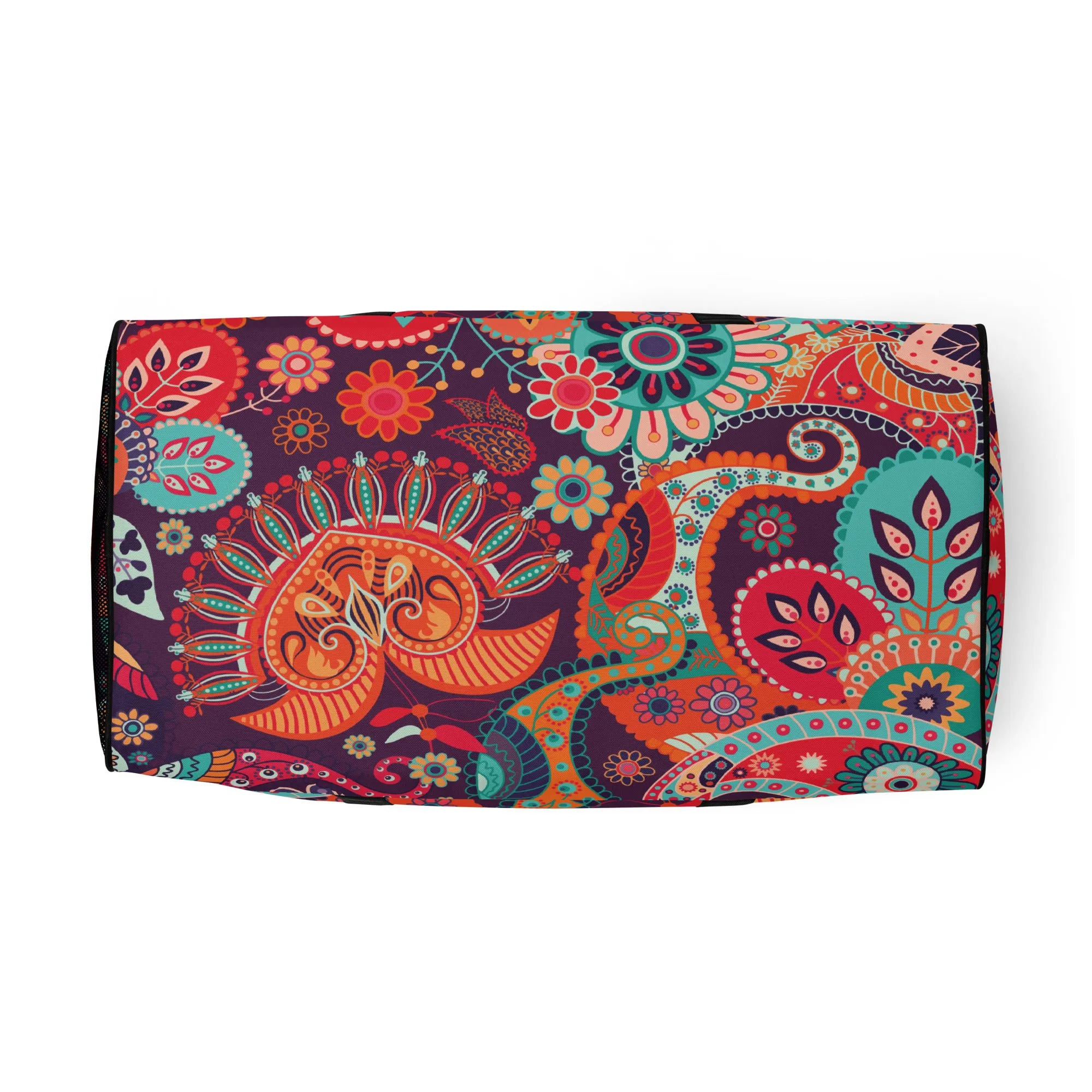 Multicolor Floral Tribe - Sustainably Made Duffle Bag