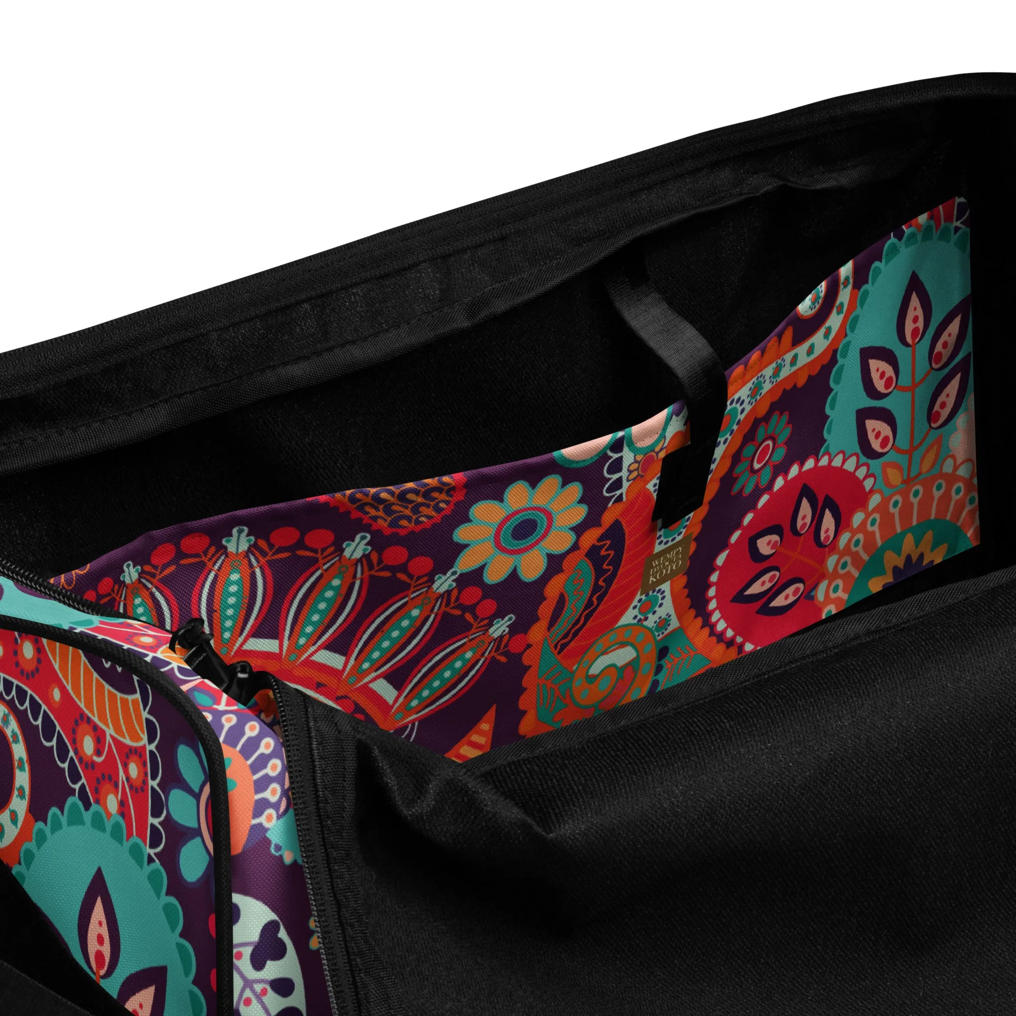 Multicolor Floral Tribe - Sustainably Made Duffle Bag