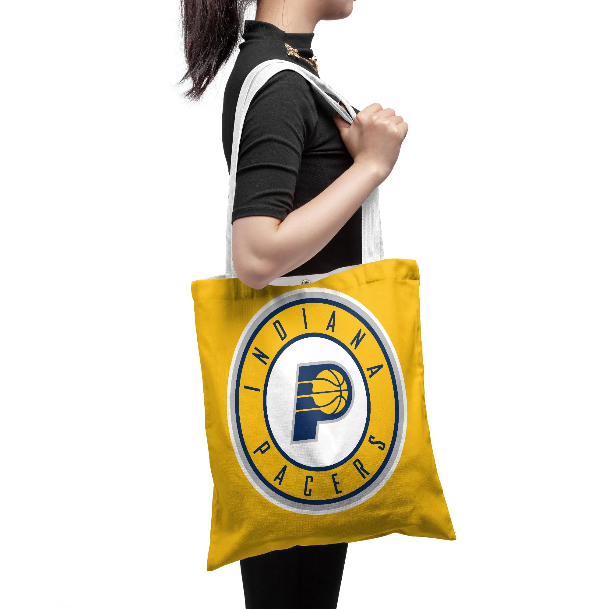 NBA Indiana Pacers Fans Polyester Canvas Tote Bag - Durable and Stylish