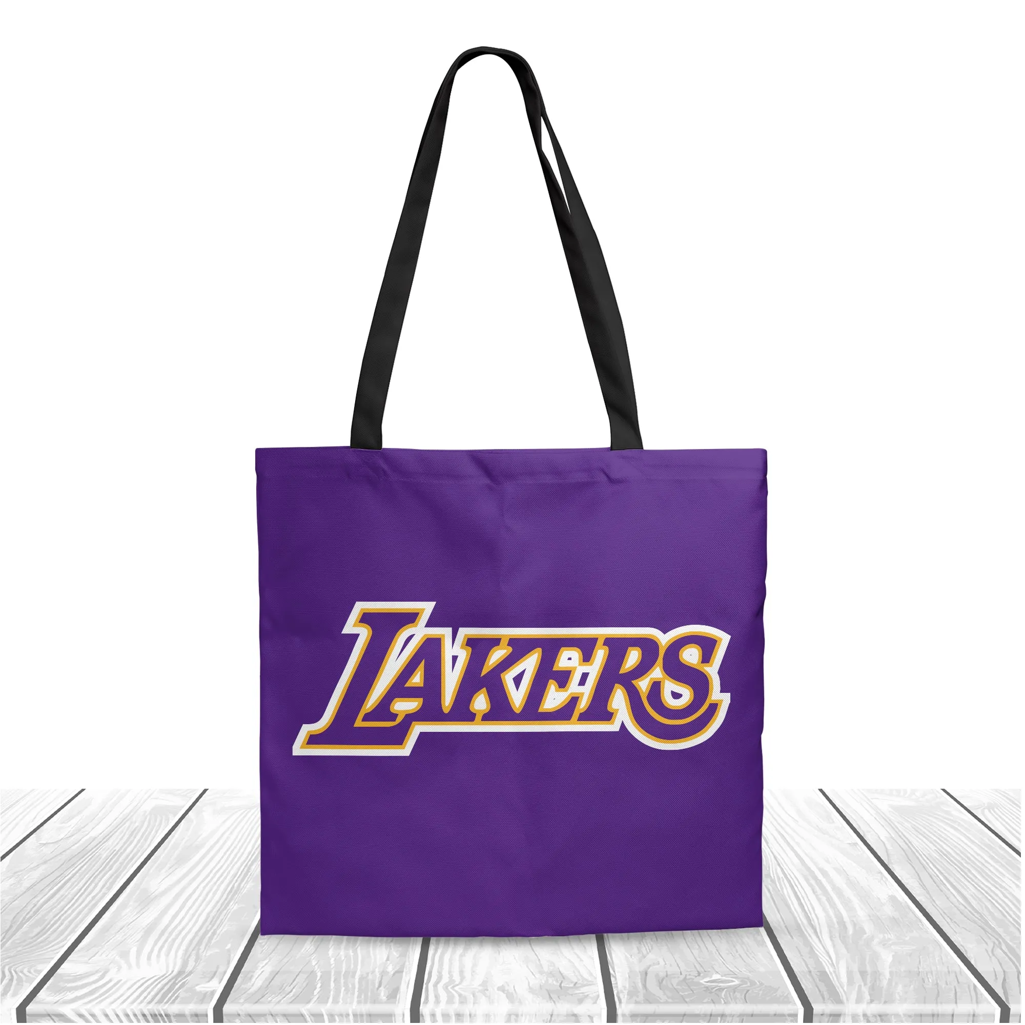 NBA LA Lakers Fans Polyester Canvas Tote Bag - Durable and Stylish