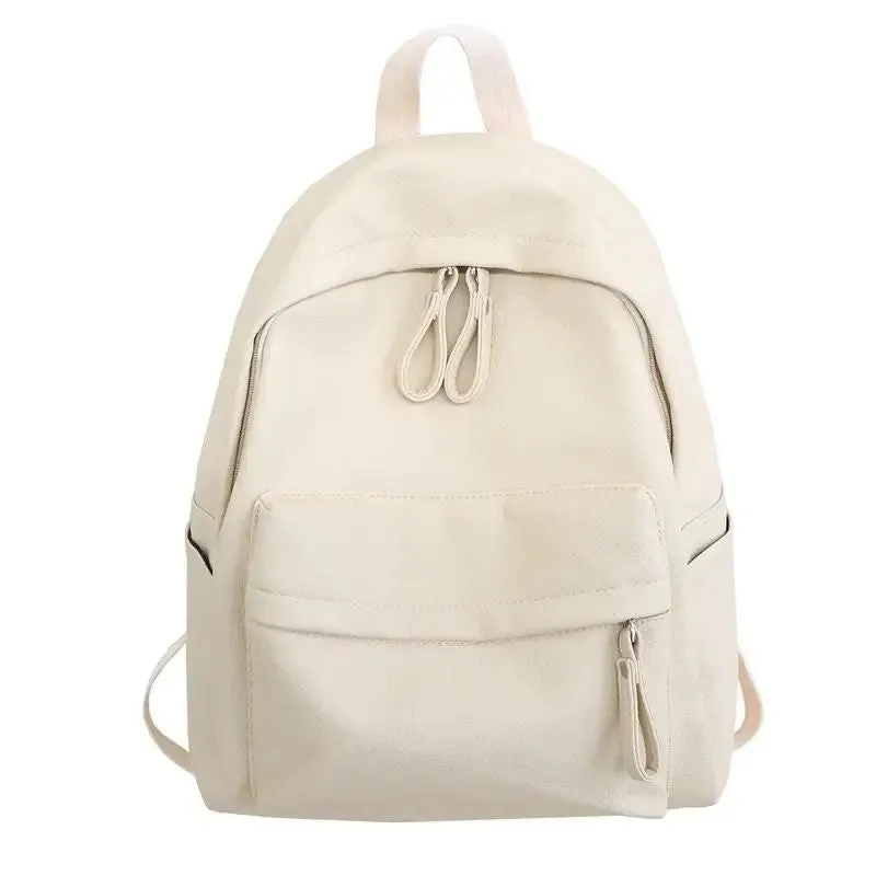 New Fashion Backpack Laptop Shoulder Bag PU Leather Travel Women Backpacks College Student Book School Bags For Teenage Girls