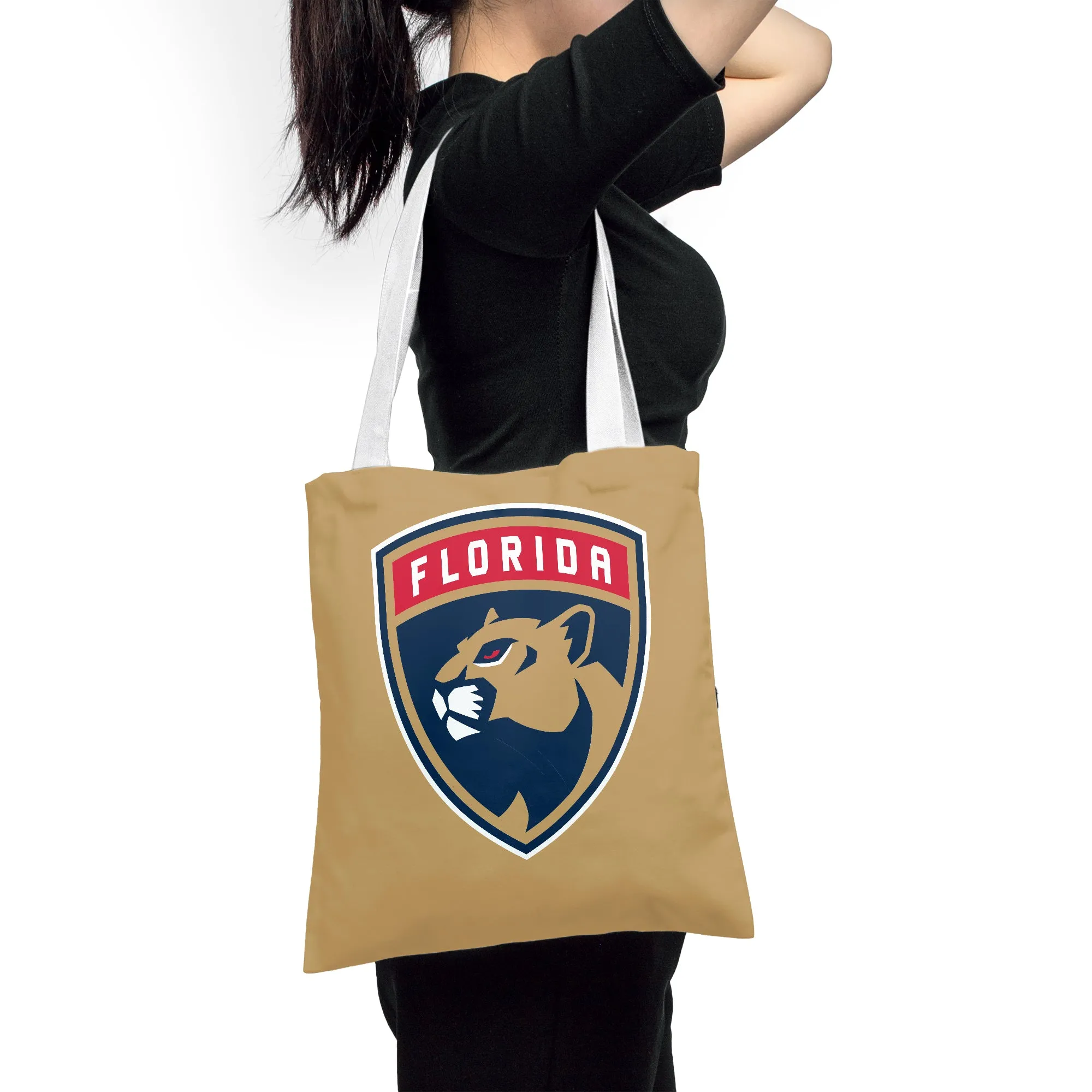 NHL Florida Panthers Polyester Canvas Tote Bag – Durable and Stylish