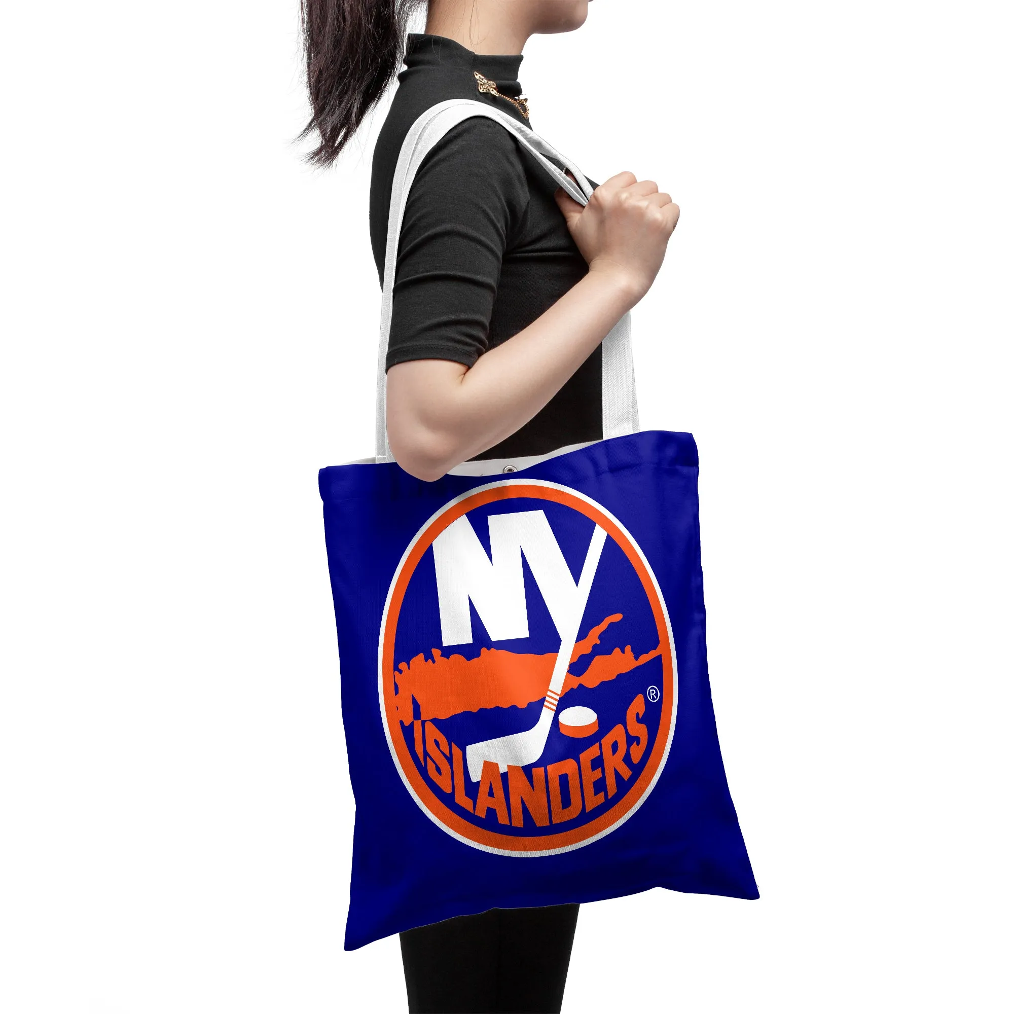 NHL New York Islanders Polyester Canvas Tote Bag – Durable and Stylish