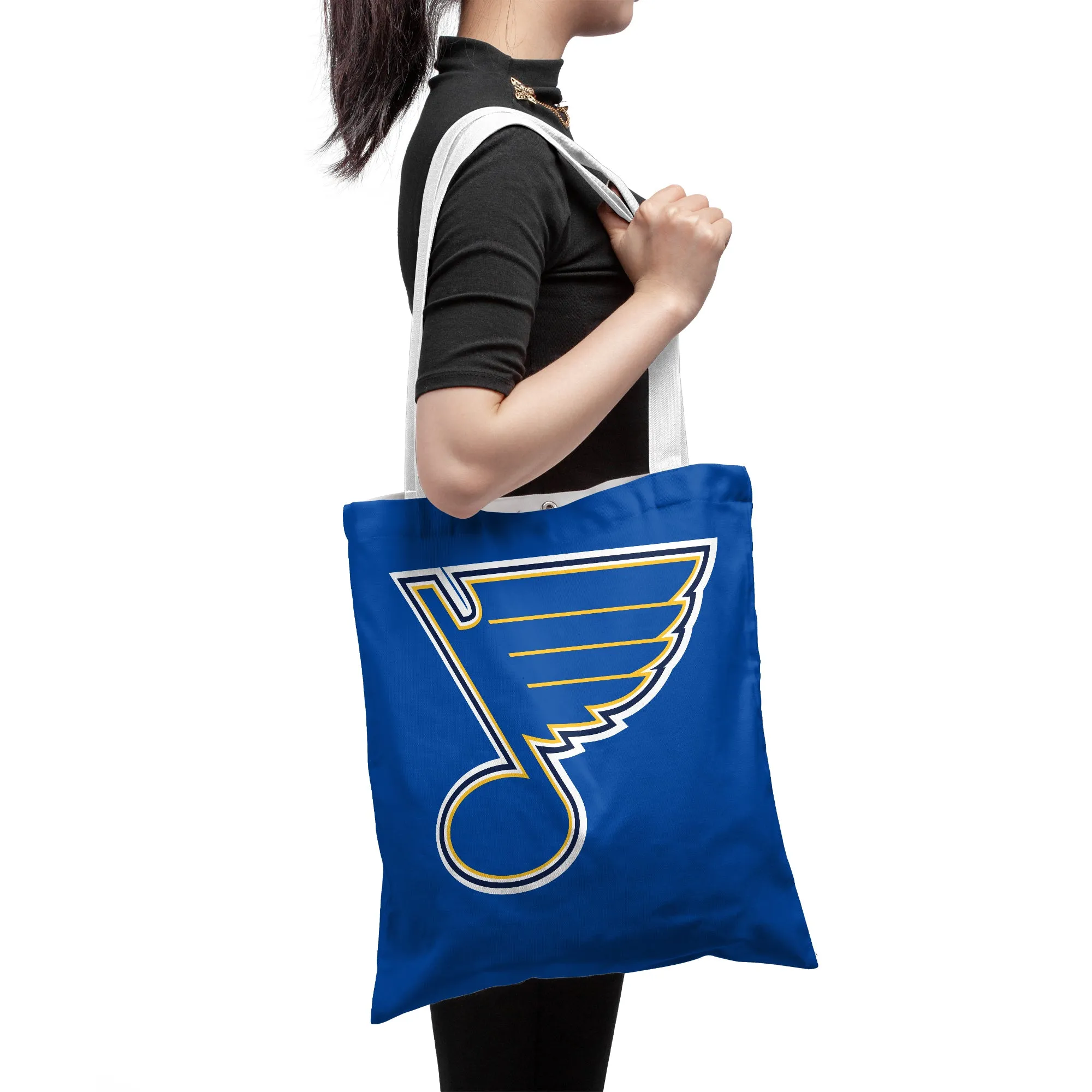 NHL St. Louis Blues Polyester Canvas Tote Bag – Durable and Stylish