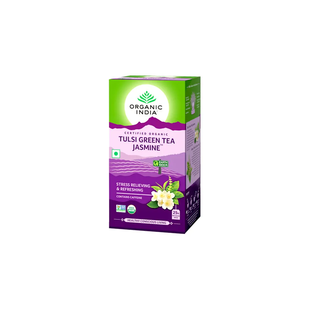 Organic India Tulsi Jasmine Green Tea Bags